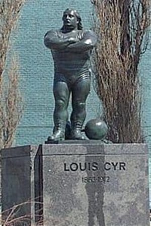  Statue de Louis Cyr à Montréal<br>qui a lancé Paul Ohl<dans sa recherche 