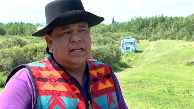  Hal Eagletail, membre de la première nation Tsuu T'ina en Alberta