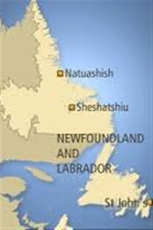  Sheshatshiu et Natuashish<br<les deux communautés innu<br>au Labrador<br>