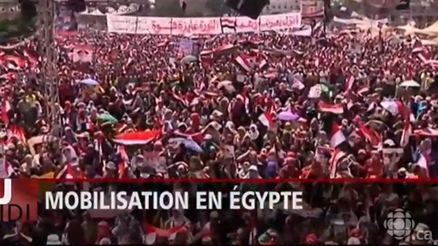 Manifestaciones en Egipto. 
