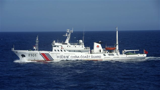 Un barco de la marina china
