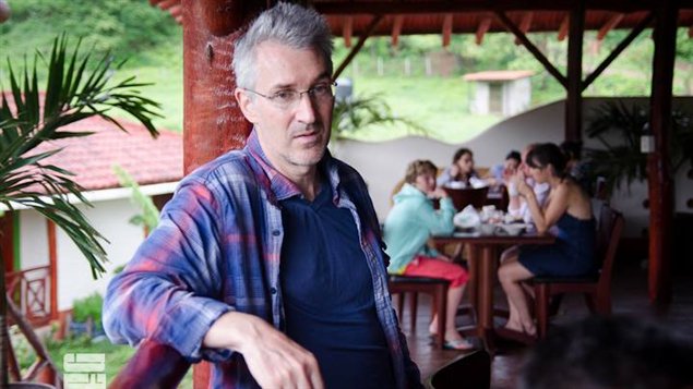 El periodista, realizador y escritor canadiense Erik Tremblay en San Juan del Sur, Nicaragua. 