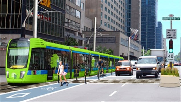 Proyecto para mejorar la red de transporte en común de Montreal.