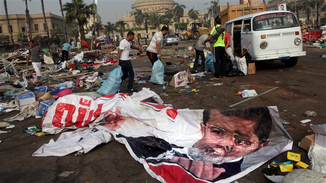 ما خلفته المواجهات بين الجيش ومؤيدي مرسي في القاهرة