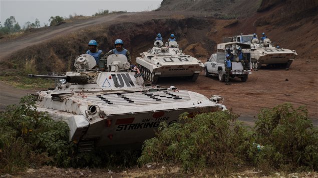 Des blindés de la Monusco en République démocratique du Congo.