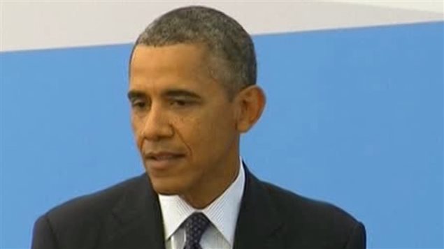 Barack Obama s'ententient avec les journalistes au sommet du G20.