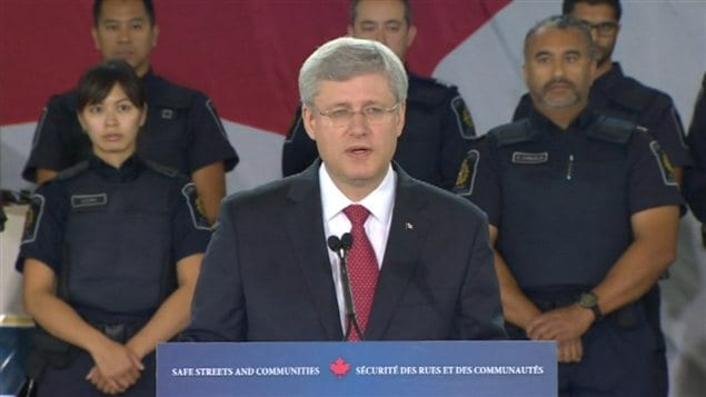 Le premier ministre du Canada Stephen Harper