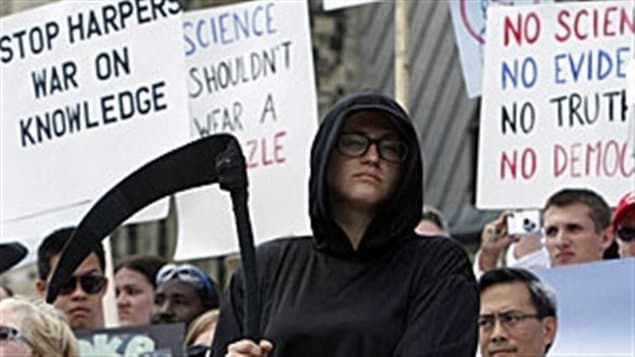 Canadians have experience protesting what demonstrators called “the war on science” waged by the previous Canadian government.