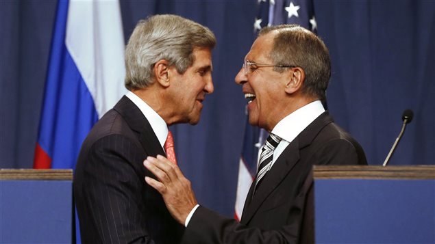 John Kerry et Sergueï Lavrov