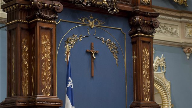 Crucifijo en la Asamblea Nacional de Quebec