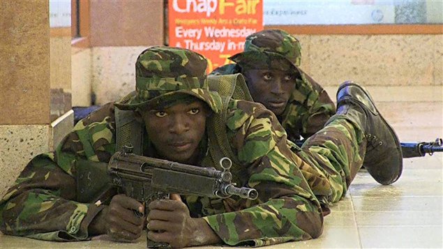 Soldats kenyans 
