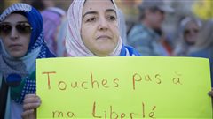 مظاهرة في مونتريال معارضة لشرعة القيم الكيبكية