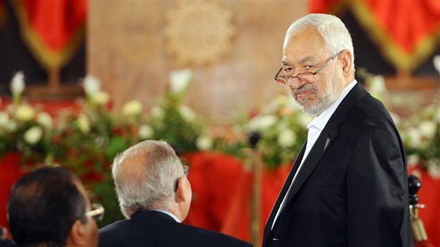 Rached Ghannouchi, chef du mouvement islamiste tunisien Ennahda