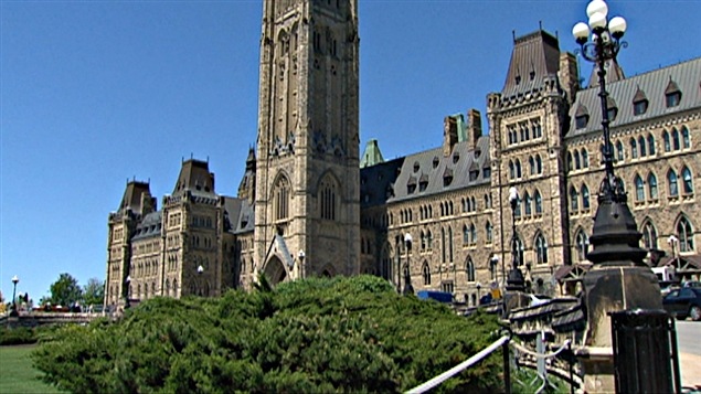 Le Parlement fédéral à Ottawa.