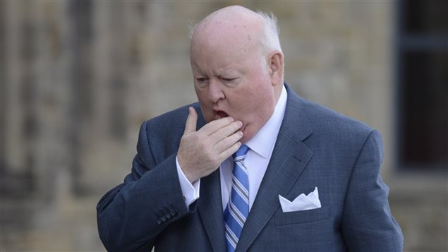 Mike Duffy, le 28 octobre 2013. 