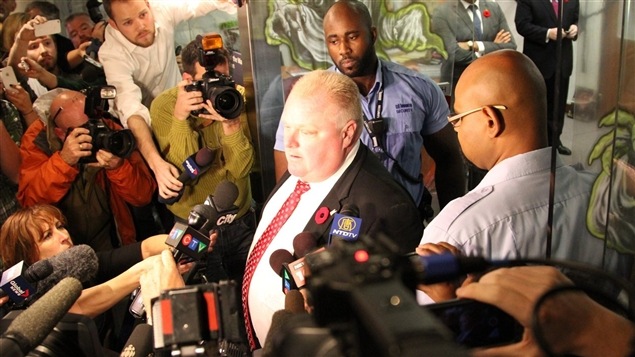Le maire de Toronto Rob Ford dans l'eau chaude