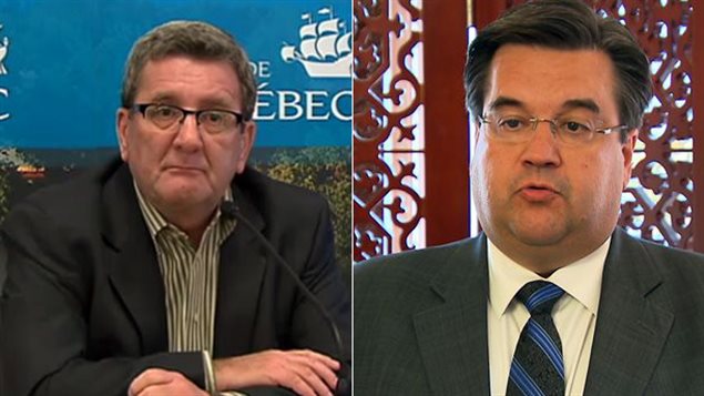Régis Labeaume et Denis Coderre Régis Labeaume et Denis Coderre