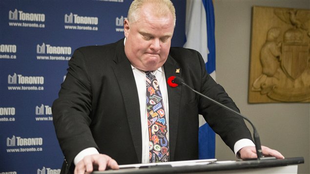 Rob Ford, le maire de Toronto : « Je suis et je serai désolé pour toujours. Résidents de Toronto, je vous ai laissés tomber. Je n'ai plus rien à cacher. Ces erreurs ne se répéteront jamais. »