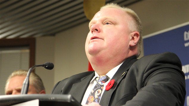 Le maire de la ville de Toronto, Rob Ford, a raconté que sa confession était la chose « la plus difficile et gênante » qu'il a faite dans sa vie, mais que son aveu le soulageait d'un lourd fardeau : « C'est comme si j'avais 1000 livres de moins à porter », a-t-il dit.