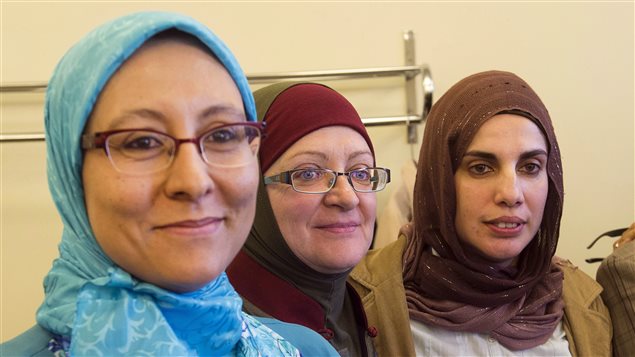 Des femmes portant le hijab.