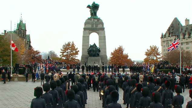 La cérémonie du jour du Souvenir, à Ottawa