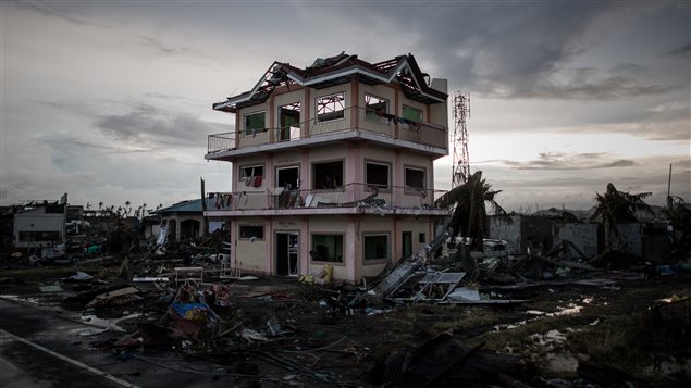 Una casa de Tacloban, una de las zonas afectadas por el tifón.