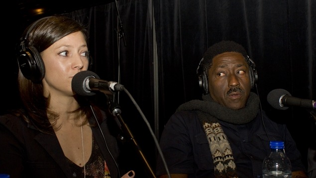 Les auteurs Marie-Hélène Poitras et Gary Victor. Les auteurs Marie-Hélène Poitras et Gary Victor.