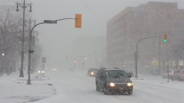 Winnipeg, la capitale du Manitoba, l'une des grandes villes les plus froides du Canada.