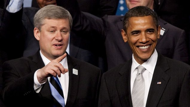 Le premier ministre canadien en compagnie récemment du Président américain.