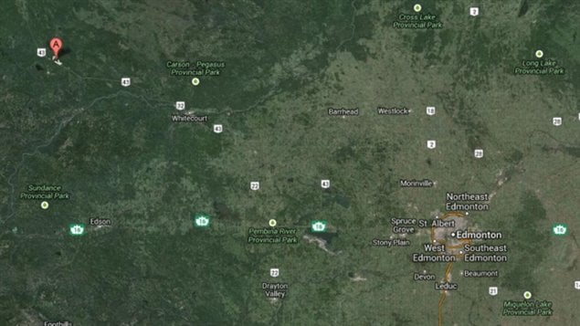  Fox Creek en Alberta au nord-ouest d'Edmonton