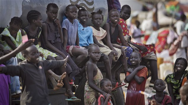 Sudaneses desplazados por el conflicto.