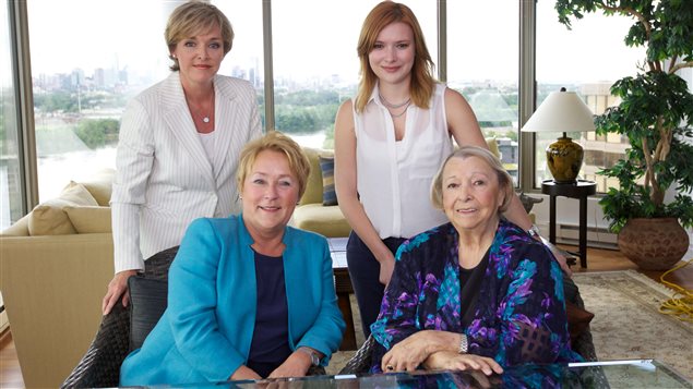 Sophie Thibault, Pauline Marois, Flavie Payette-Renouf et Lise Payette Sophie Thibault, Pauline Marois, Flavie Payette-Renouf et Lise Payette