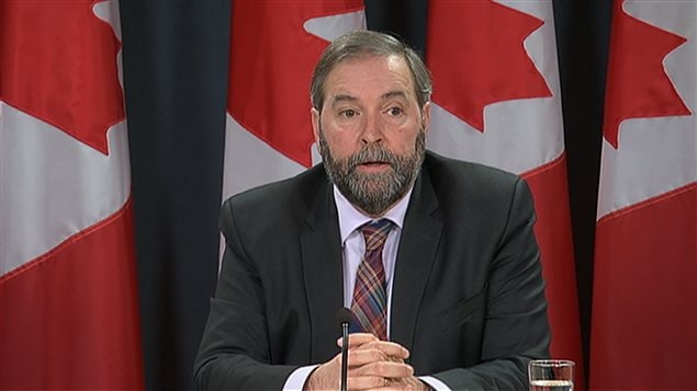 Le chef du Nouveau Parti démocratique, Thomas Mulcair
