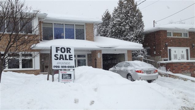 Une maison à vendre à Sudbury dans la province de l'Ontario.