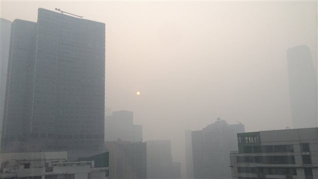 Le ciel blanc de Pékin
