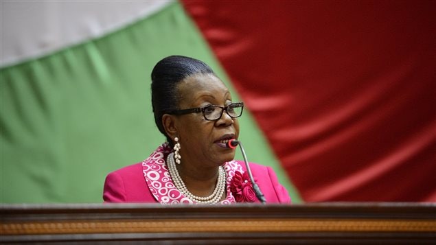 Catherine Samba-Panza, présidente par intérim de la République centrafricaine.