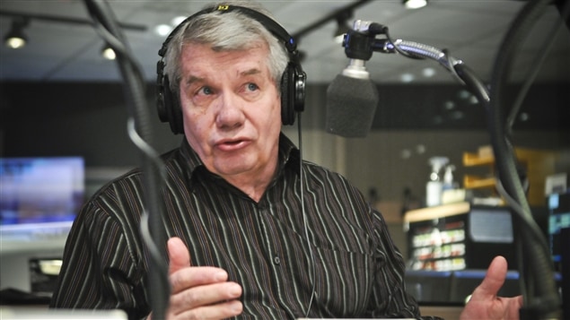 Jean Doré dans les studios de Radio-Canada en janvier 2014 Jean Doré dans les studios de Radio-Canada en janvier 2014