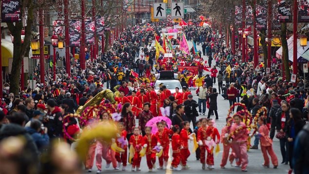 Célébrations du nouvel an chinois à Vancouver en février 2013.