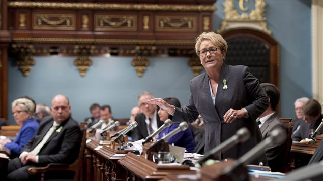 La première ministre Pauline Marois à l'Assemblée nationale, le 11 février