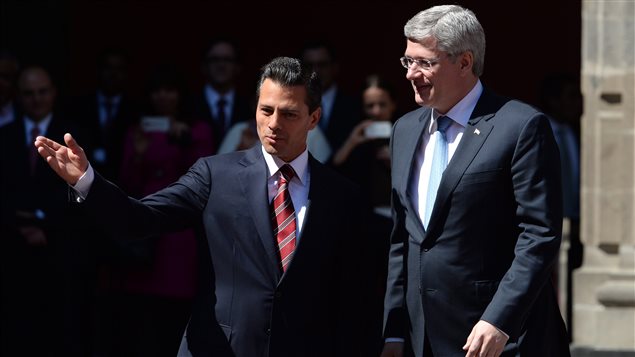MM. Peña Nieto et Harper