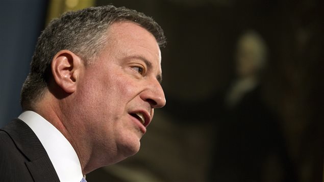 El alcalde de Nueva York, Bill de Blasio