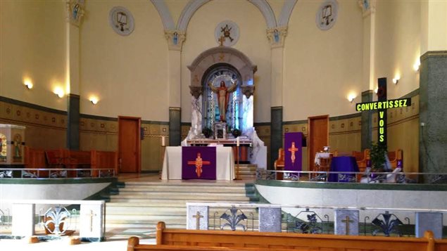L'église de Paquetville au Nouveau-Burnswick