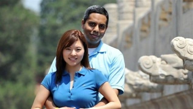 Muktesh Mukherjee and Xiaomo Bai are the Canadian couple aboard the missing Malaysian airliner.