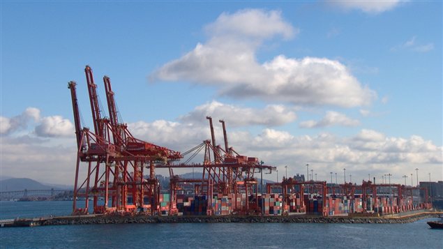 La terminal Centerm del Puerto Metro Vancouver