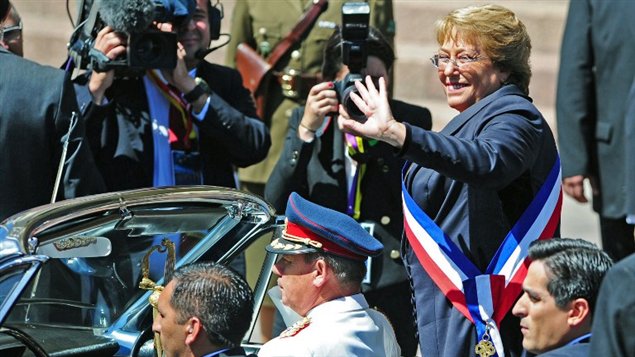 Michelle Bachelet se juramentó hoy para su segundo mandato como presidenta de Chile.