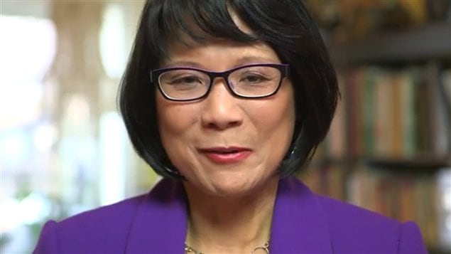 La candidate à la mairie de Toronto, Olivia Chow