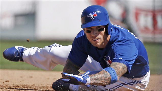 Toronto fans are hoping Canadian third baseman Brett Lawrie shown diving back into first base in his blue jersey and blue helmet can finally live up to his potential this season.