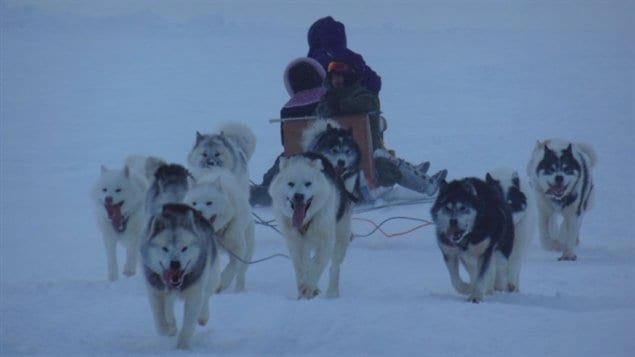  Les mushers Allen Gordon et Manngi Kooktlook de Kuujjuaq.