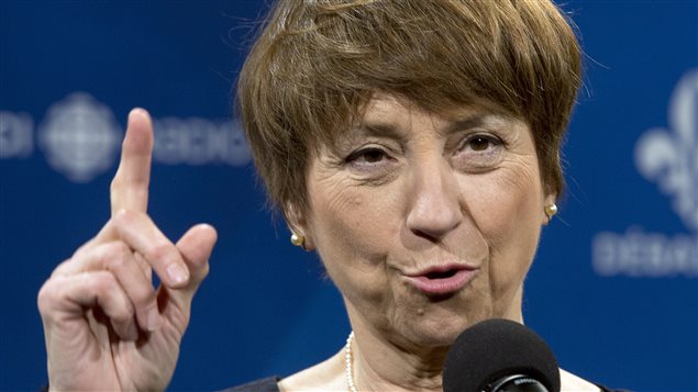 Françoise David, co-líder del Partido Quebec Solidario.