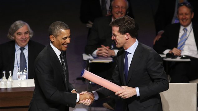 El presidente Barack Obama y el Primer ministro de Holanda, Mark Rutte.